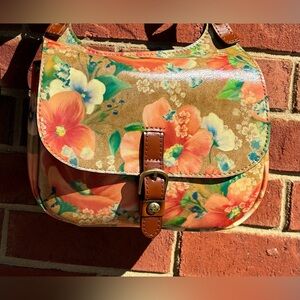 Patricia Nash Claretta Apple Blossom Crossbody Handbag